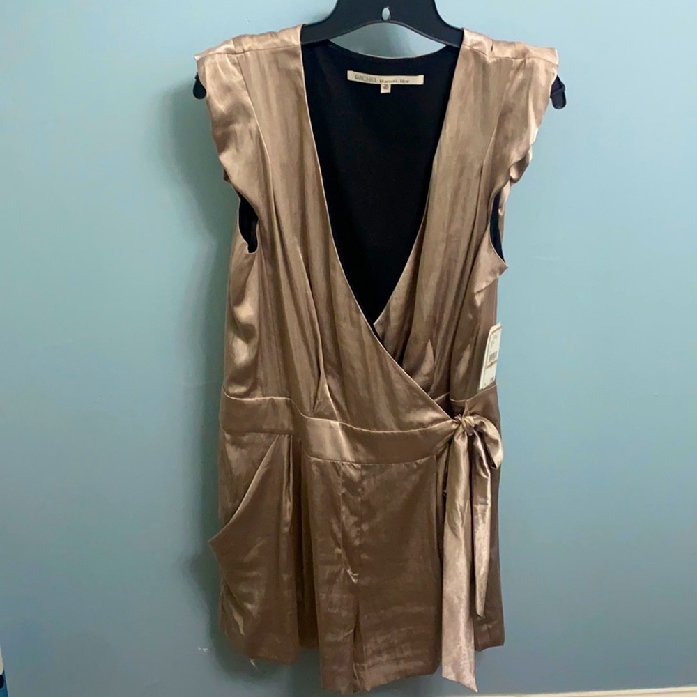 Rachel Roy Silky Champagne Romper
